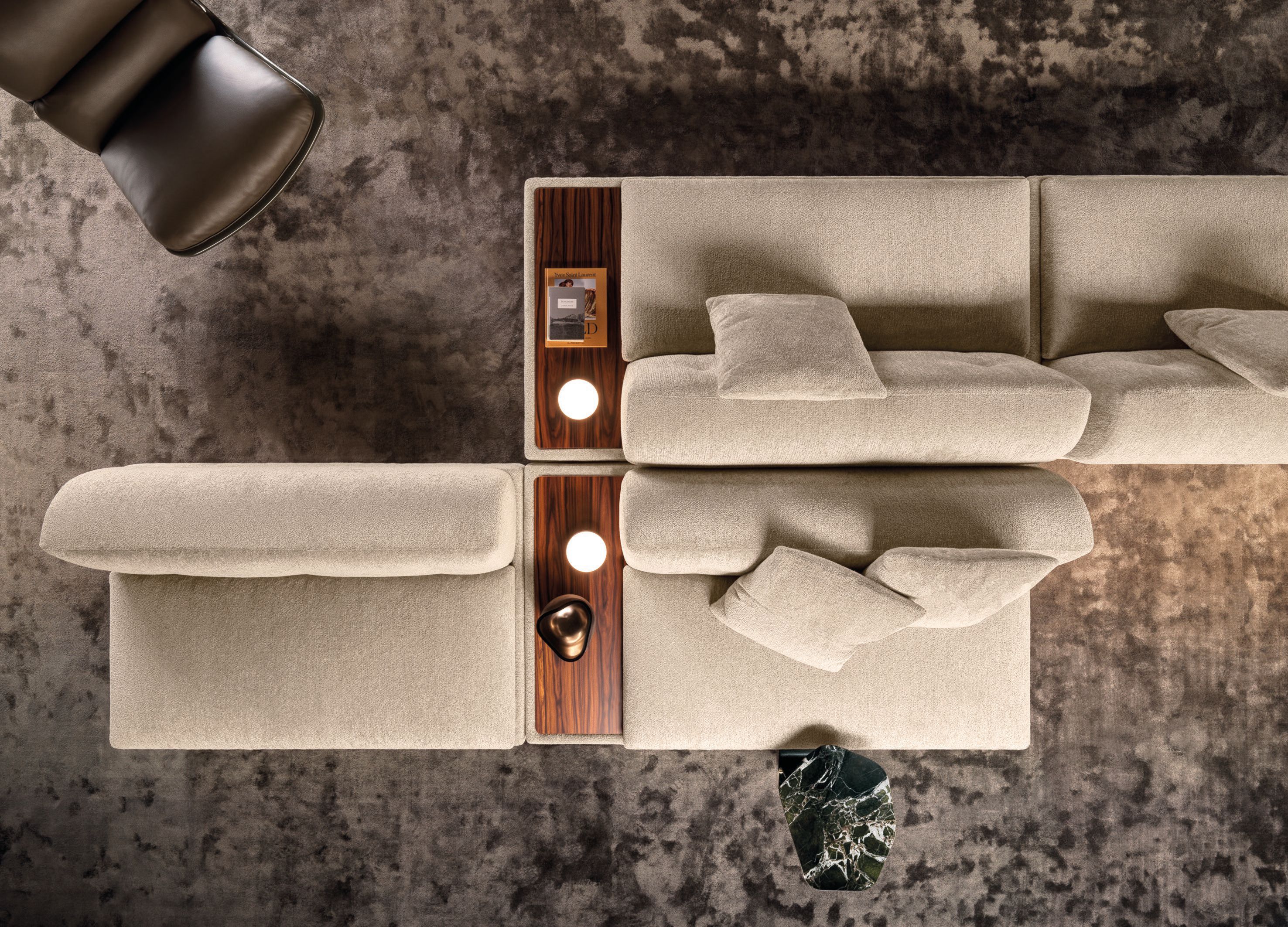 Секционный диван из ткани Minotti Supermoon ARCH-00101155 - Вид №16