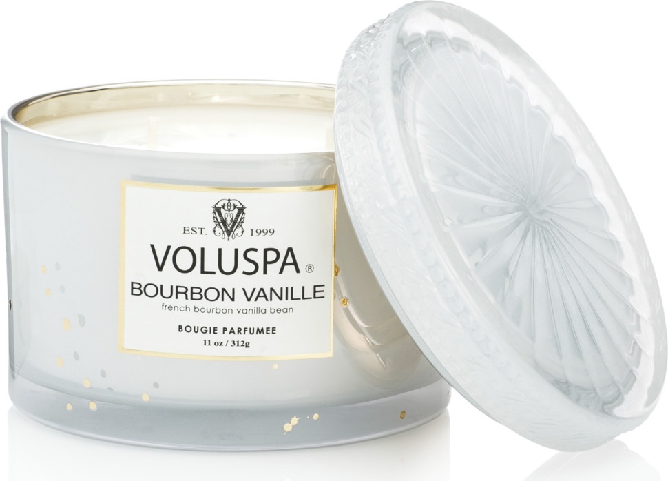 10673742 VOLUSPA Свеча ароматическая с крышкой VOLUSPA Ваниль Бурбон 312г, воск Воск 