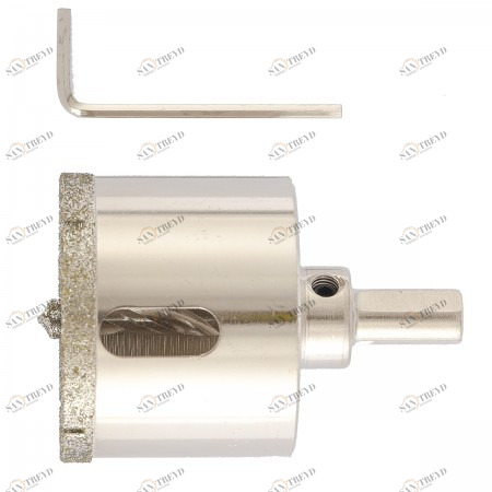 Коронка алмазное по керамограниту 50х67мм трехгранный хвостовик Matrix Матрикс 12829