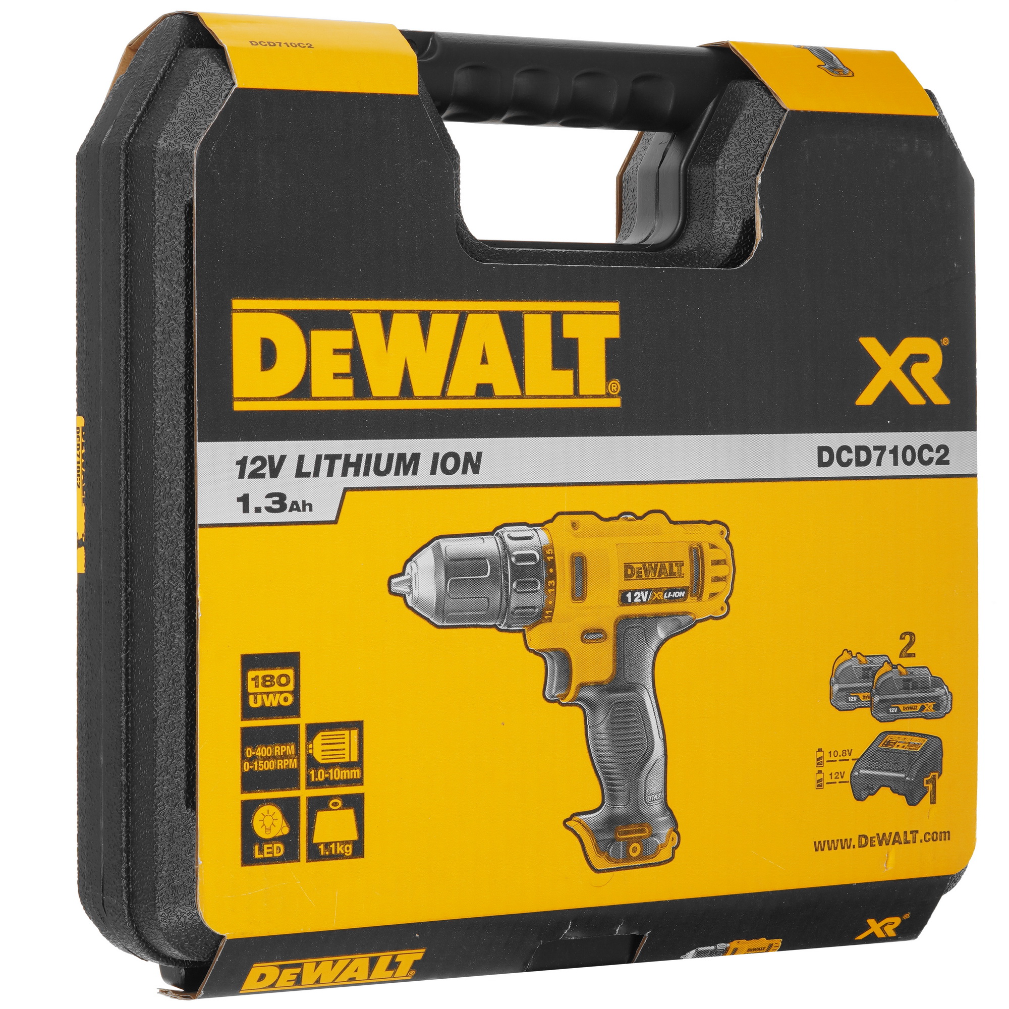 Дрель-шуруповерт DeWalt DCD710C2 XR 10.8/12V 5443671 STDN-0050199 - Вид №8