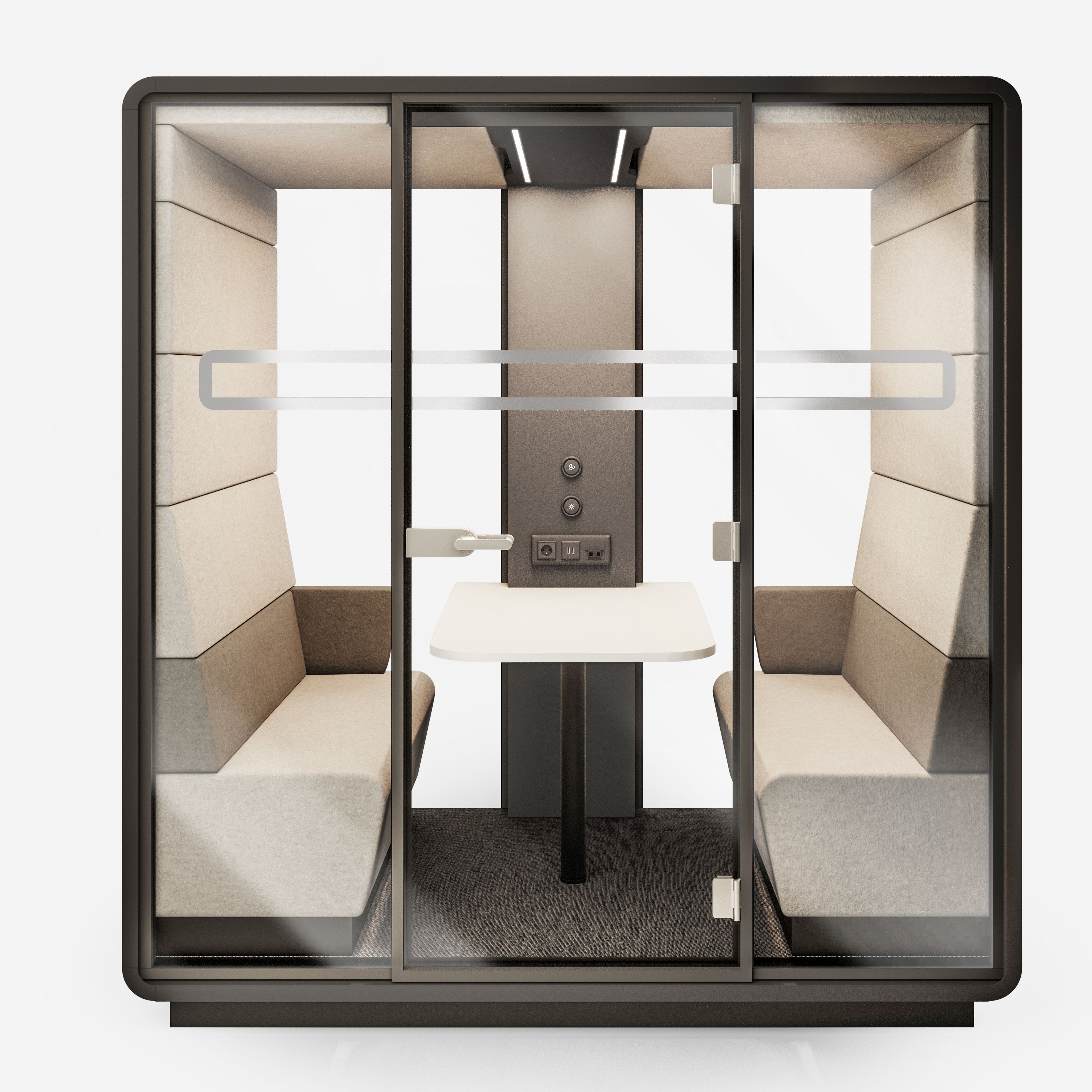 Многосторонняя акустическая офисная кабина со встроенным освещением Mikomax Smart Office Hushoffice ARCH-00086277 - Вид №31