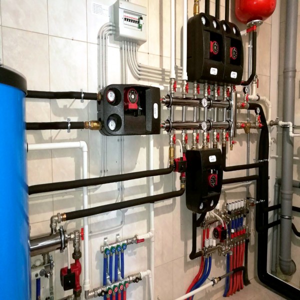 Купить Распределительный коллектор с гидрострелкой 120 кВт, 2+1 контур Прокситерм GSK4021 - Вид №6