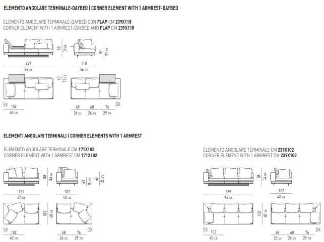Minotti Секционный кожаный диван Connery sun-id-1360756 - Вид №10