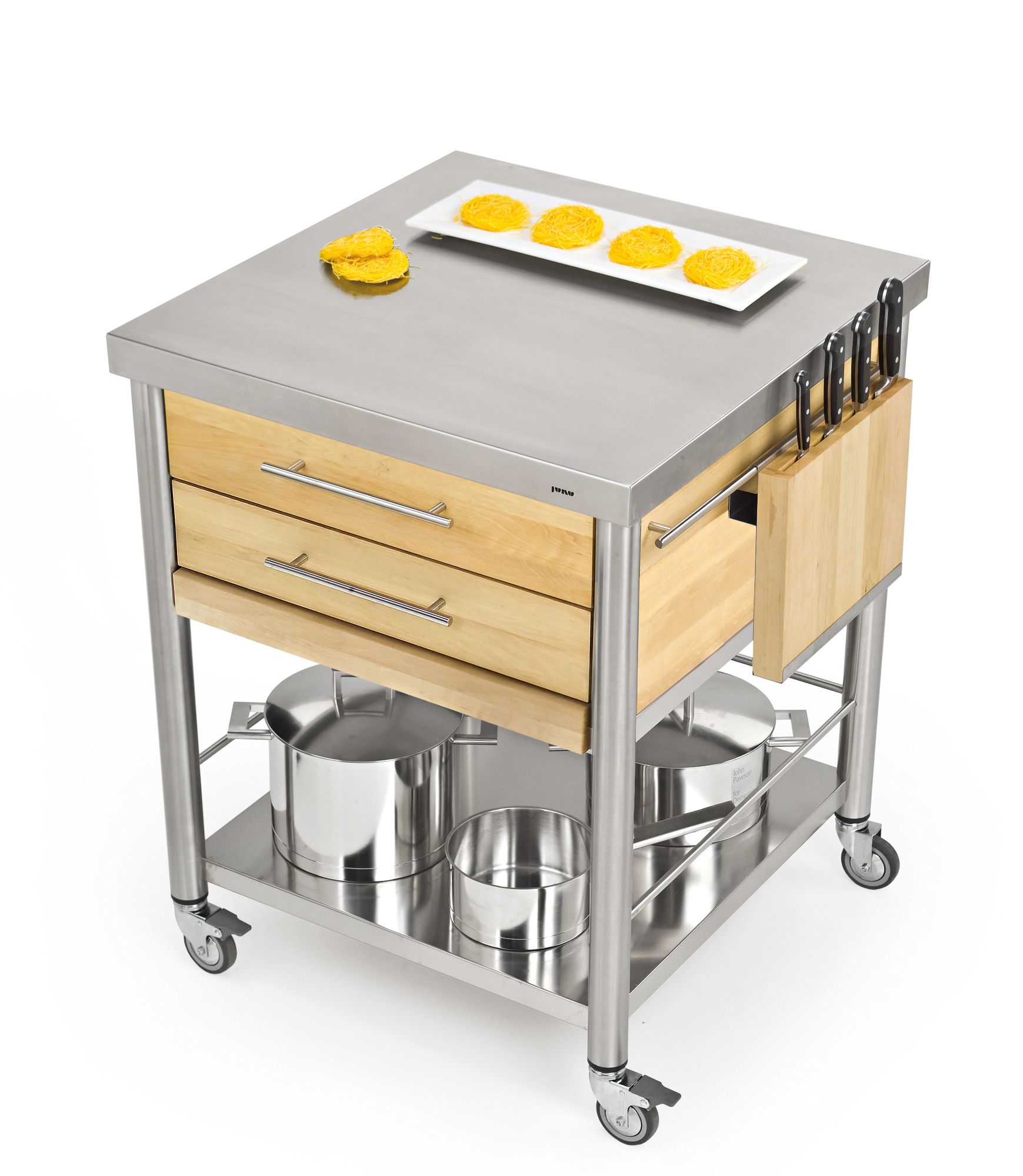 Отдельно стоящий кухонный модуль из нержавеющей стали и дерева JOKODOMUS Auxilium ARCH-00074086 - Вид №2