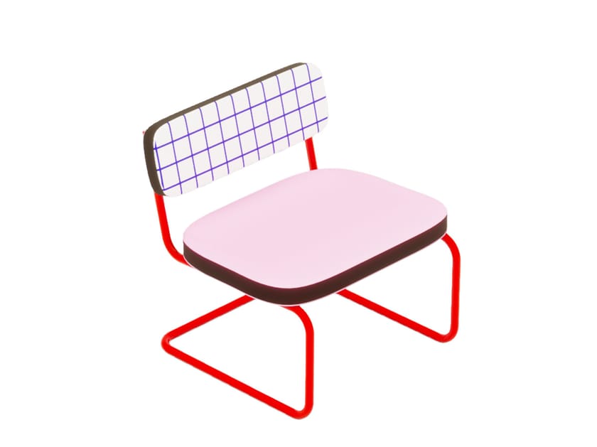 Металлическое кресло для салазок Seletti Superfurniture ARCH-00069519