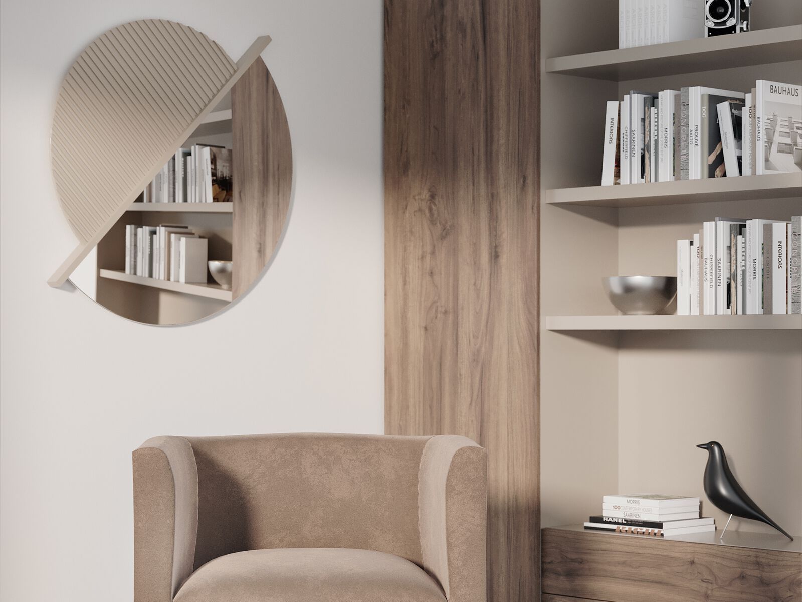 Настенное круглое зеркало ANA ROQUE INTERIORS ARCH-00129714 - Вид №1