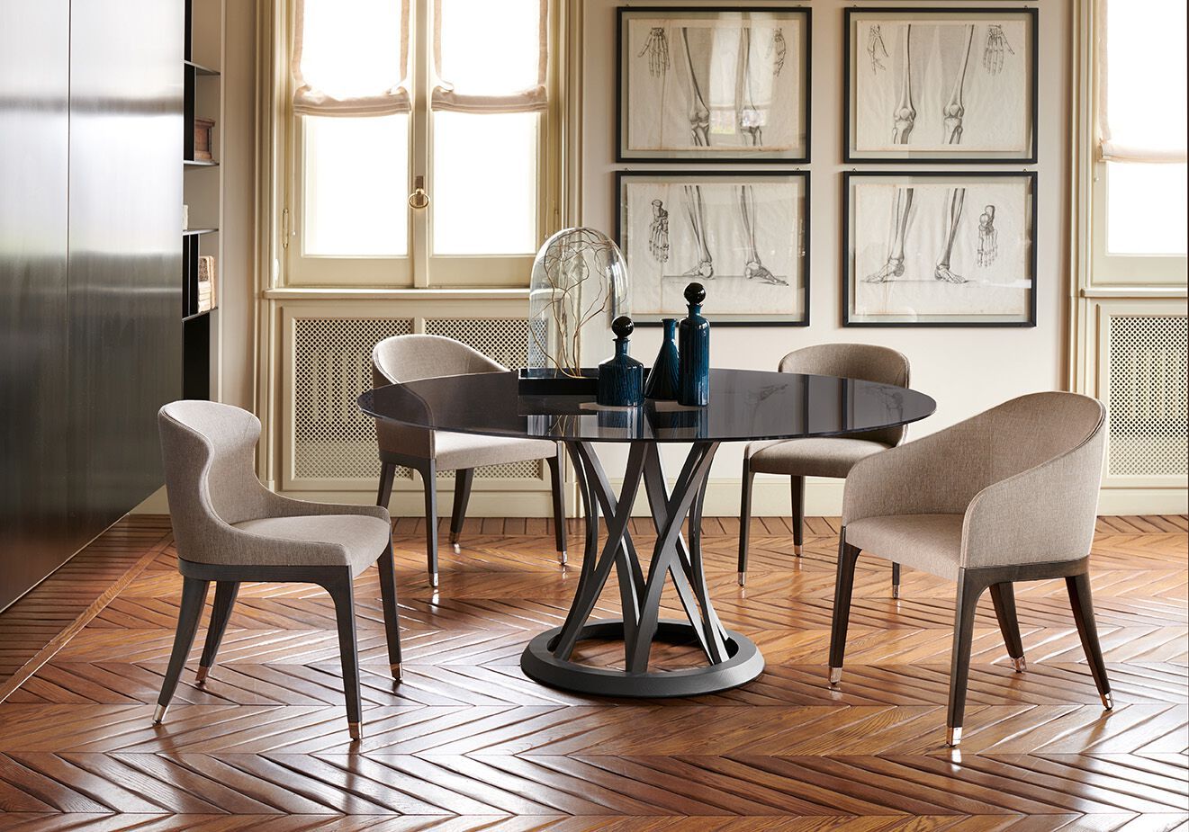 Кожаный стул Potocco Miura ARCH-00122805 - Вид №1