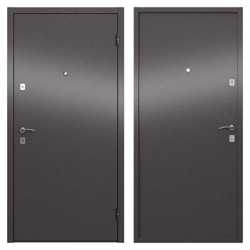 Дверь входная металлическая Стаф 860 мм правая цвет шоколад TOREX STLM-2067453