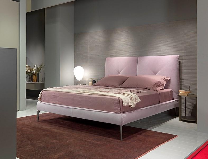 EmmeBi Двуспальная кровать из бархата с мягким изголовьем sun-id-1488563 - Вид №1