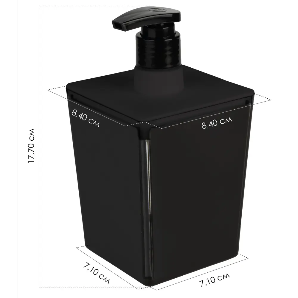 Дозатор для жидкого мыла BEROSSI Spacy в стильном базальтовом исполнении 89377126 STLM-1526643 - Вид №7