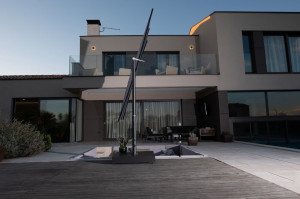 Алюминиевый поворотный зонтик с порошковым покрытием