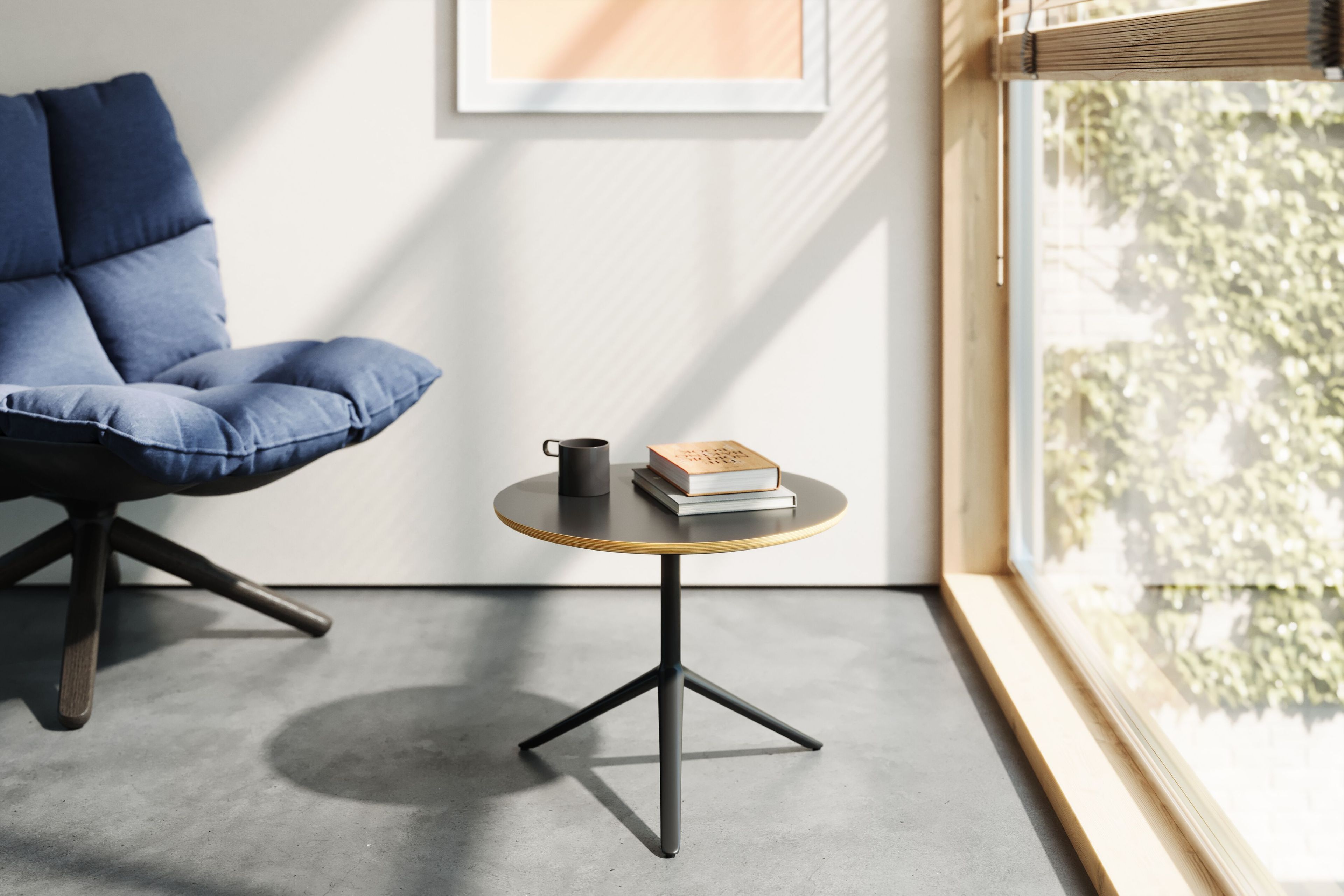 Круглый березовый журнальный столик Müller Small Living COCO ARCH-00112165 - Вид №6