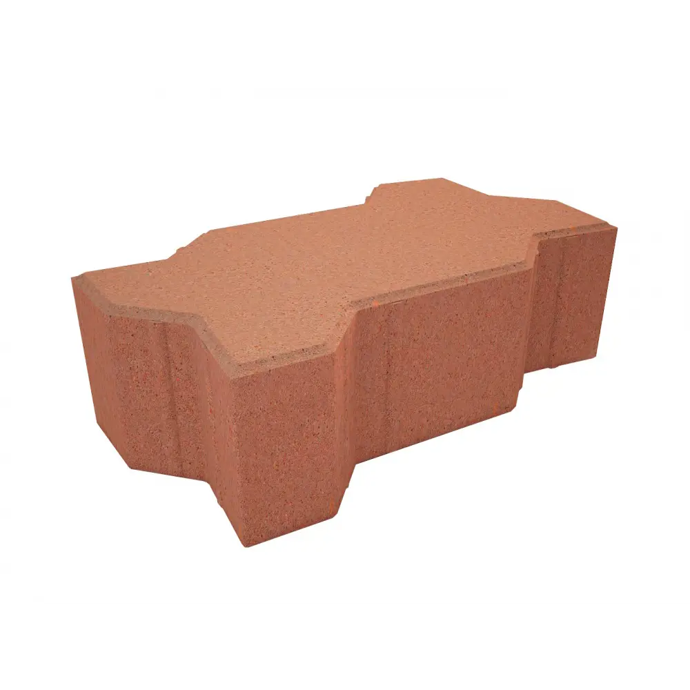 Плитка тротуарная Сигма 220x110x80 мм цвет красный 85263242 STLM-2035372 Santreyd 