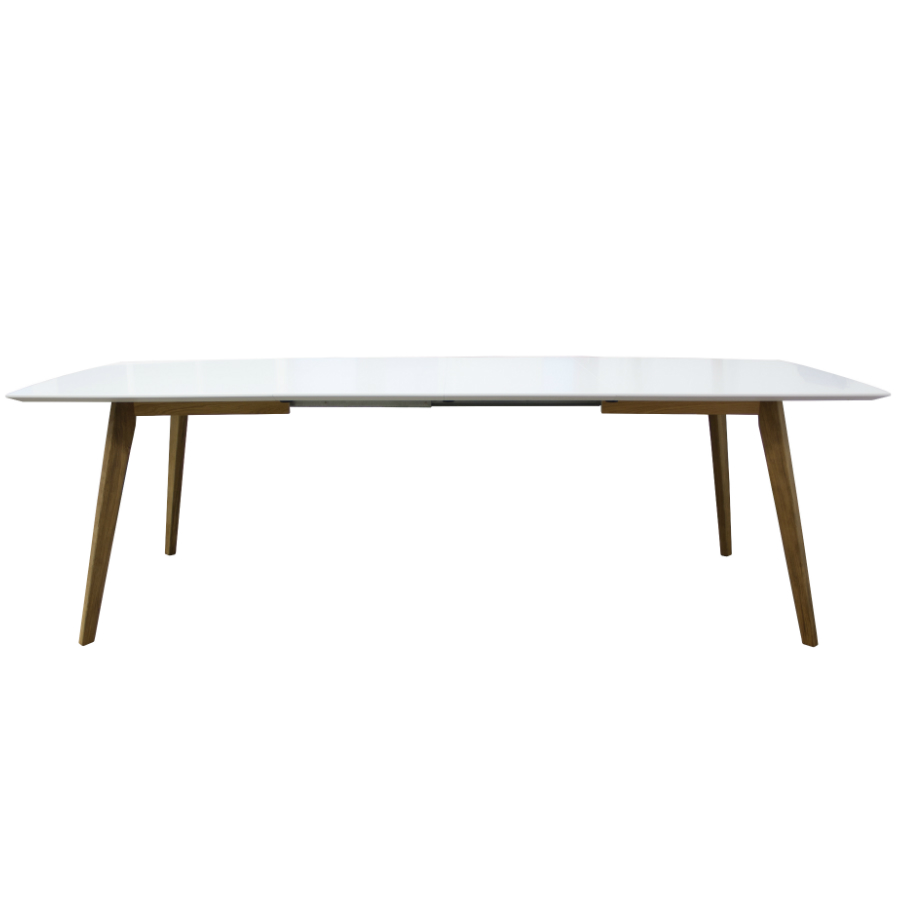 Стол обеденный, раздвижной, Tenzo Bess, 75х160/205х95 см, дуб, белый 2184001 - Вид №2