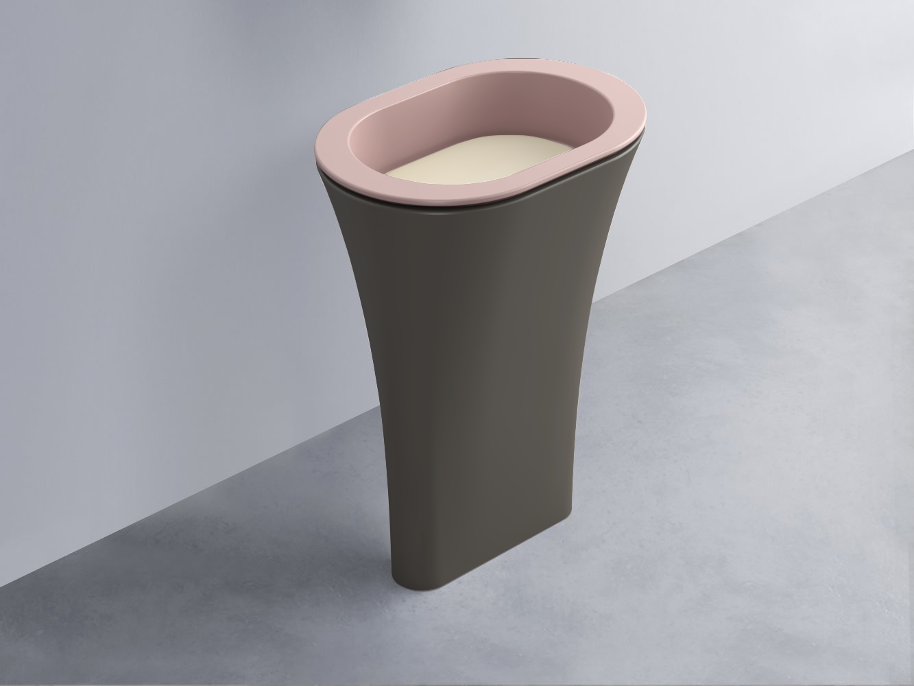 AMLA65-CP+AMPILO-LN+AMCOLO-FN Раковина Amedeo Ovale отдельностоящая cielo Enjoy + Amedeo Ceramica Cielo