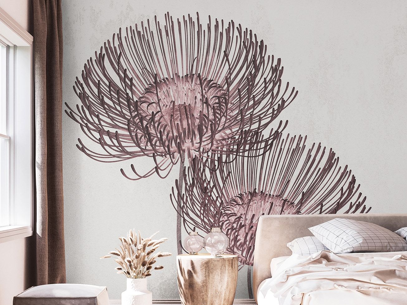 Обои из натурального ПВХ, экологически чистые, моющиеся WallPepper AUTUMN BLOOM ARCH-00150975