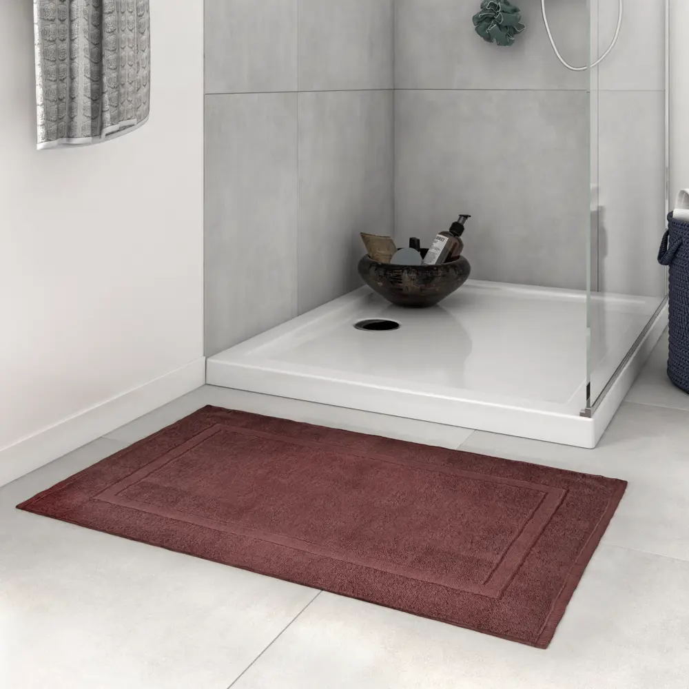 Коврик для ванной комнаты Sensea Terry 50x80 см цвет коричневый 82277196 STLM-2107527 Без серии - Вид №5