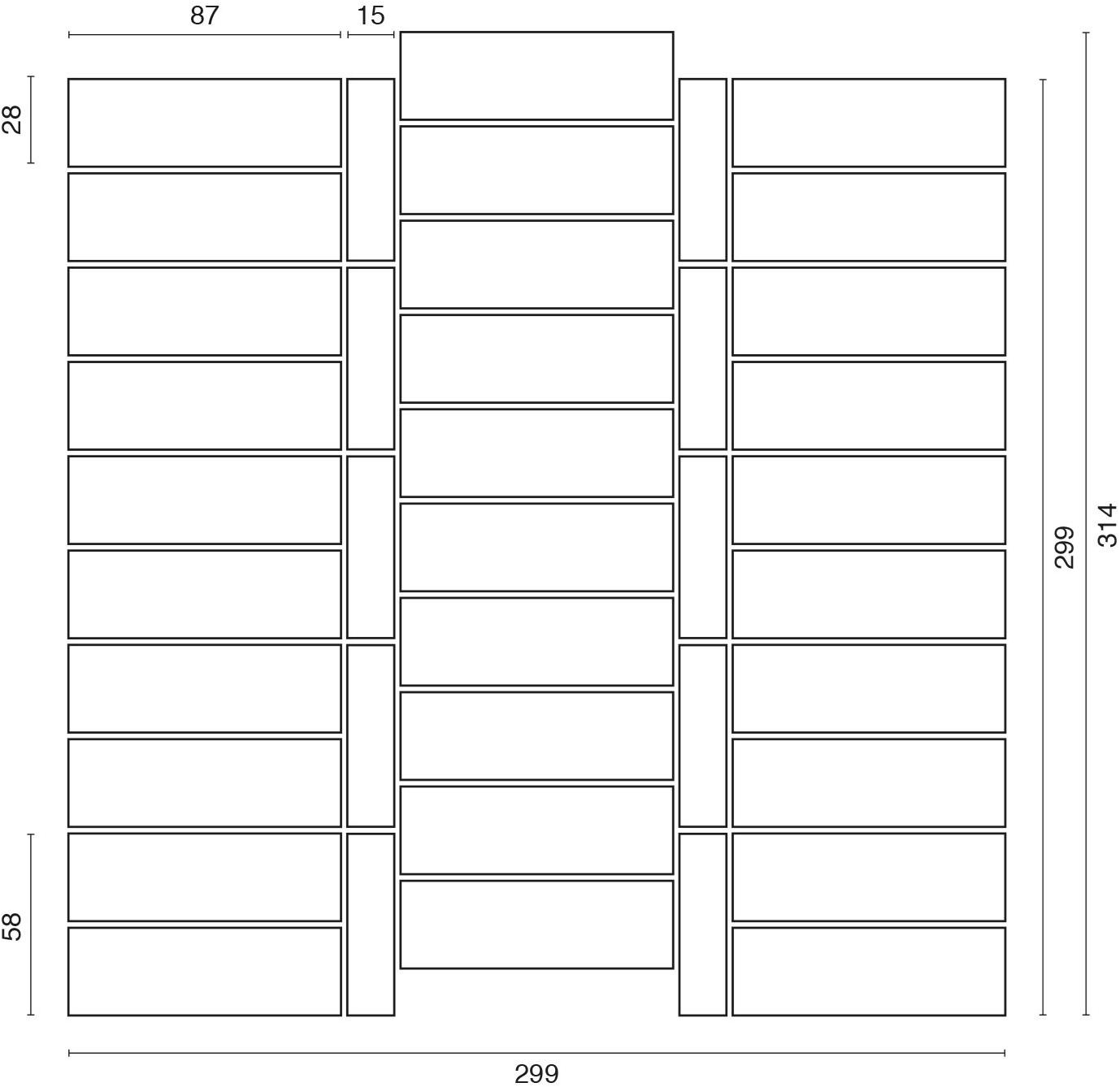 Ideamarmo Сланцевая и мраморная мозаика Strip Stp 402 - Вид №1