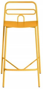 CaStil Табурет металлический со спинкой и подставкой для ног Dida Dida sg