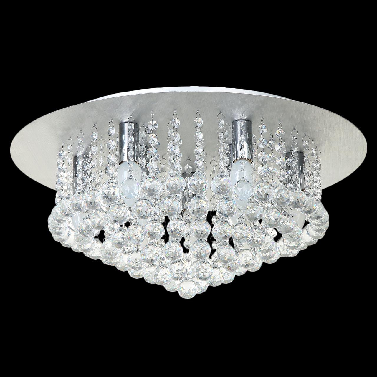 Потолочная люстра MW-Light Венеция 276014409 MW-LIGHT ДИЗАЙНЕРСКИЕ, ВЕНЕЦИЯ 279182 Серебро  - Вид №1