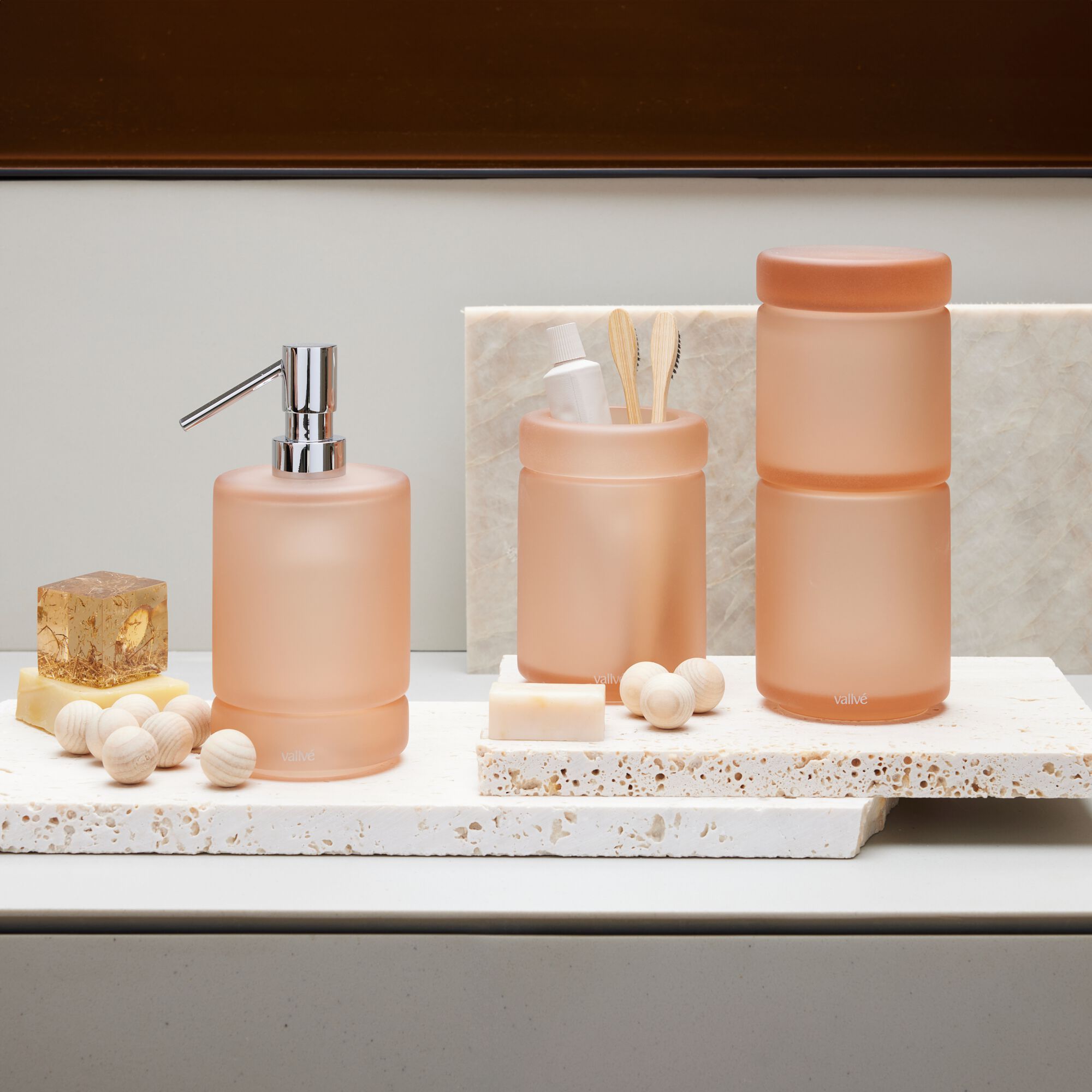 Держатель зубной щетки из смолы Vallvé LUNA ARCH-00081816 - Вид №3