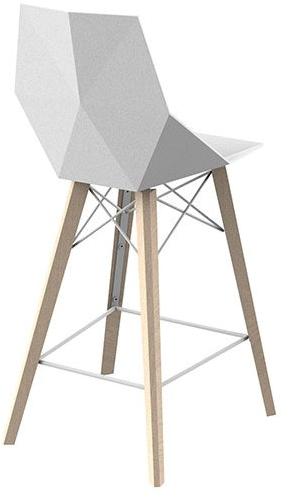 VONDOM Садовый стул из полипропилена с подставкой для ног Faz wood 54303, 54303f - Вид №1