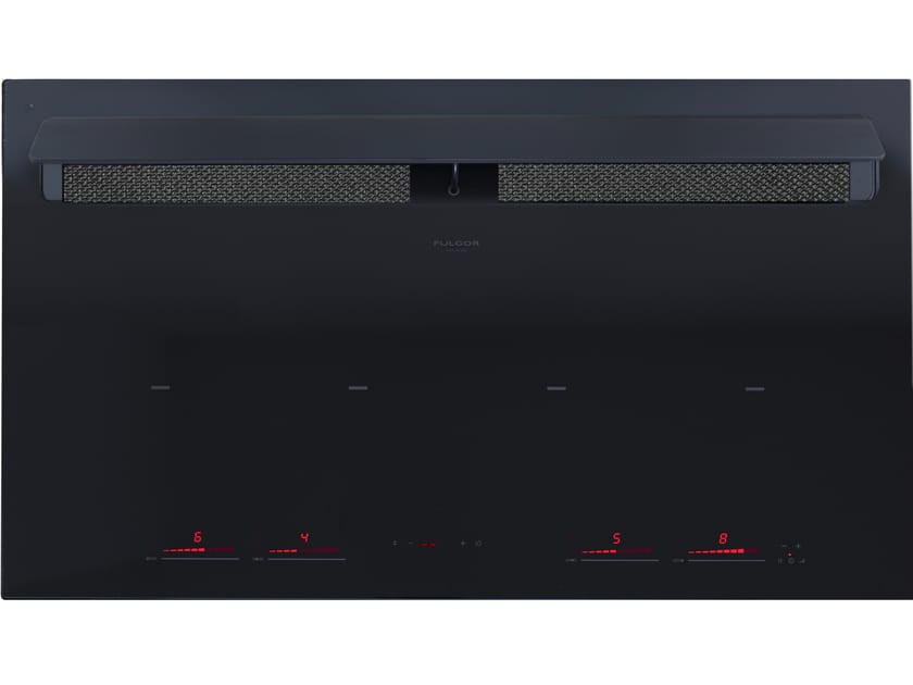 Индукционная плита Wire top из стеклокерамики со встроенной вытяжкой класса A+ Fulgor Milano Cluster Concept ARCH-00065211