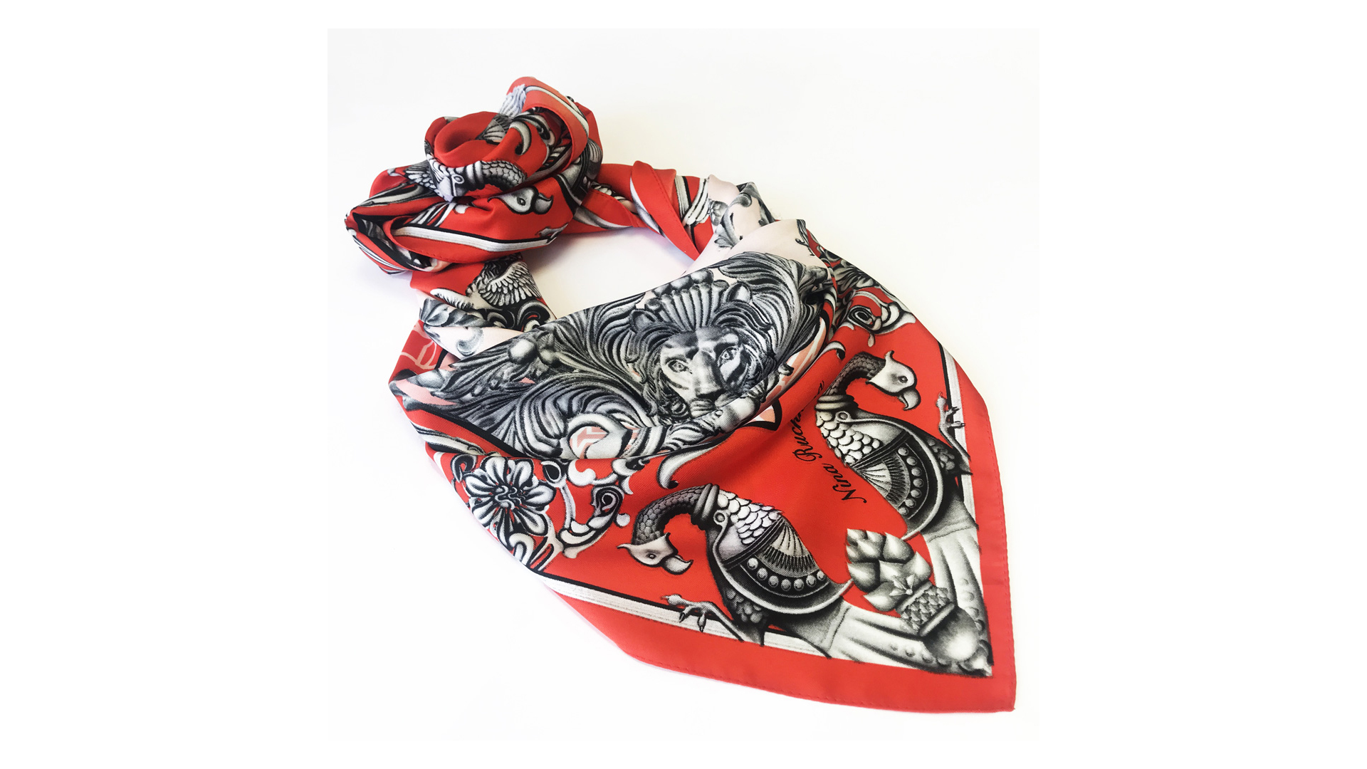 10633882 МД Нины Ручкиной Платок сувенирный "Русское чугунное литье" 90х90см Ткань  - Вид №4