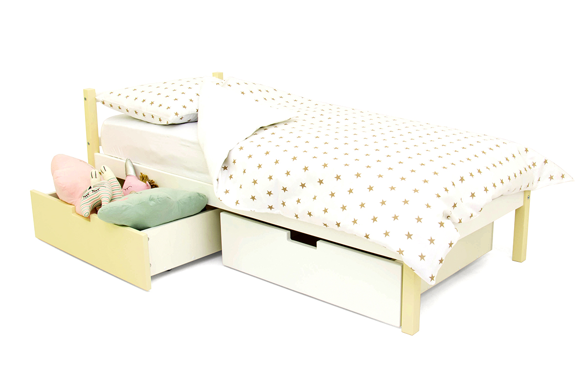 Детская кровать Svogen classic бежево-белая БЕЛЬМАРКО  326809 Бежевый;молочный Santreyd  - Вид №3