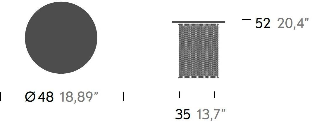 Kettal Круглый журнальный столик Vimini 15772 - Вид №4