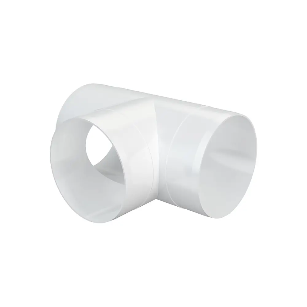 Тройник для круглых воздуховодов Fonet D100 мм пластик STLM-2162037