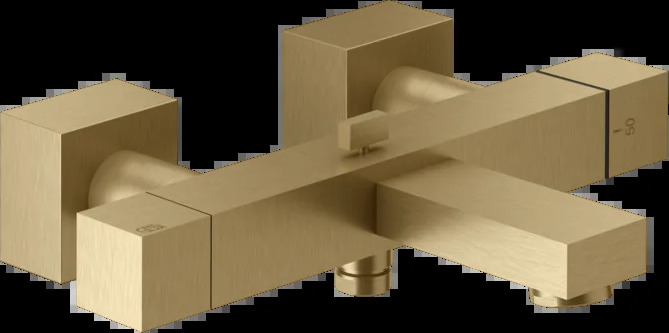 Смеситель для ванны 20111 726 Gessi Rettangolo k ТЕПЛАЯ БРОНЗА BR. PVD