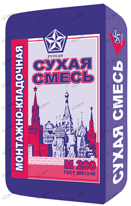 Монтажно кладочная смесь М200 Русеан 40кг 272