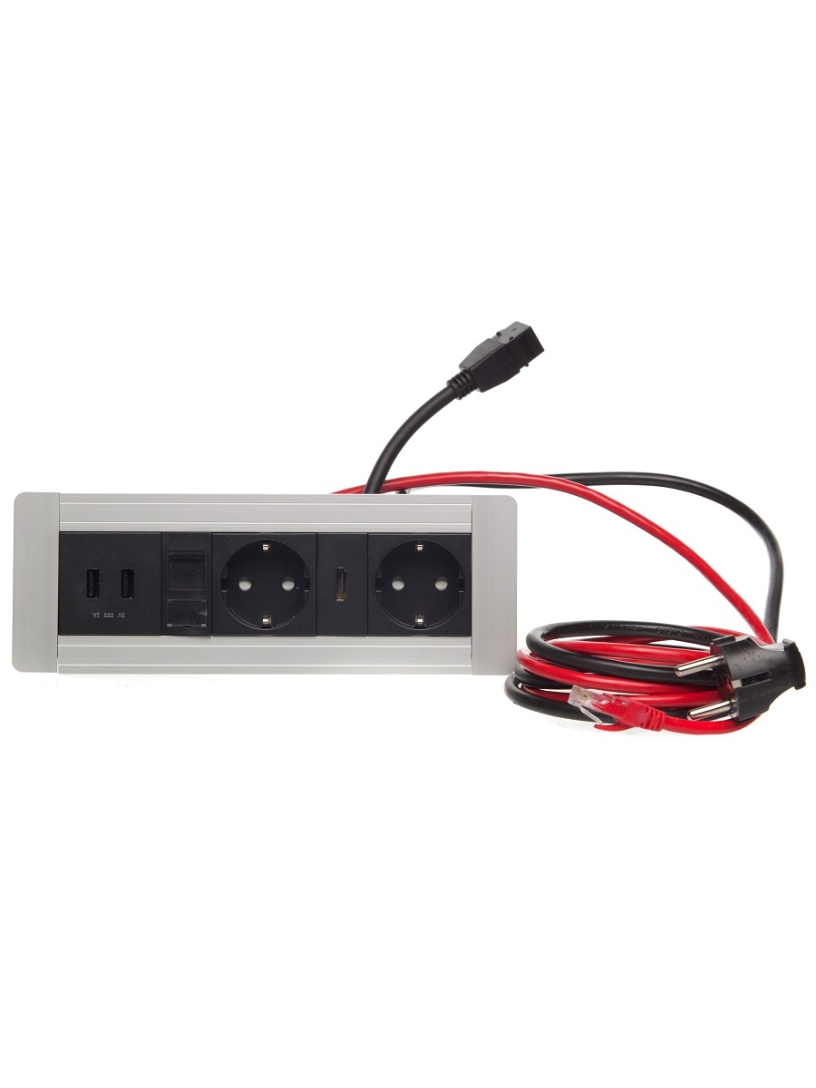 Блок электрических розеток Direct 12012 Silver NAVAKO  - Вид №1