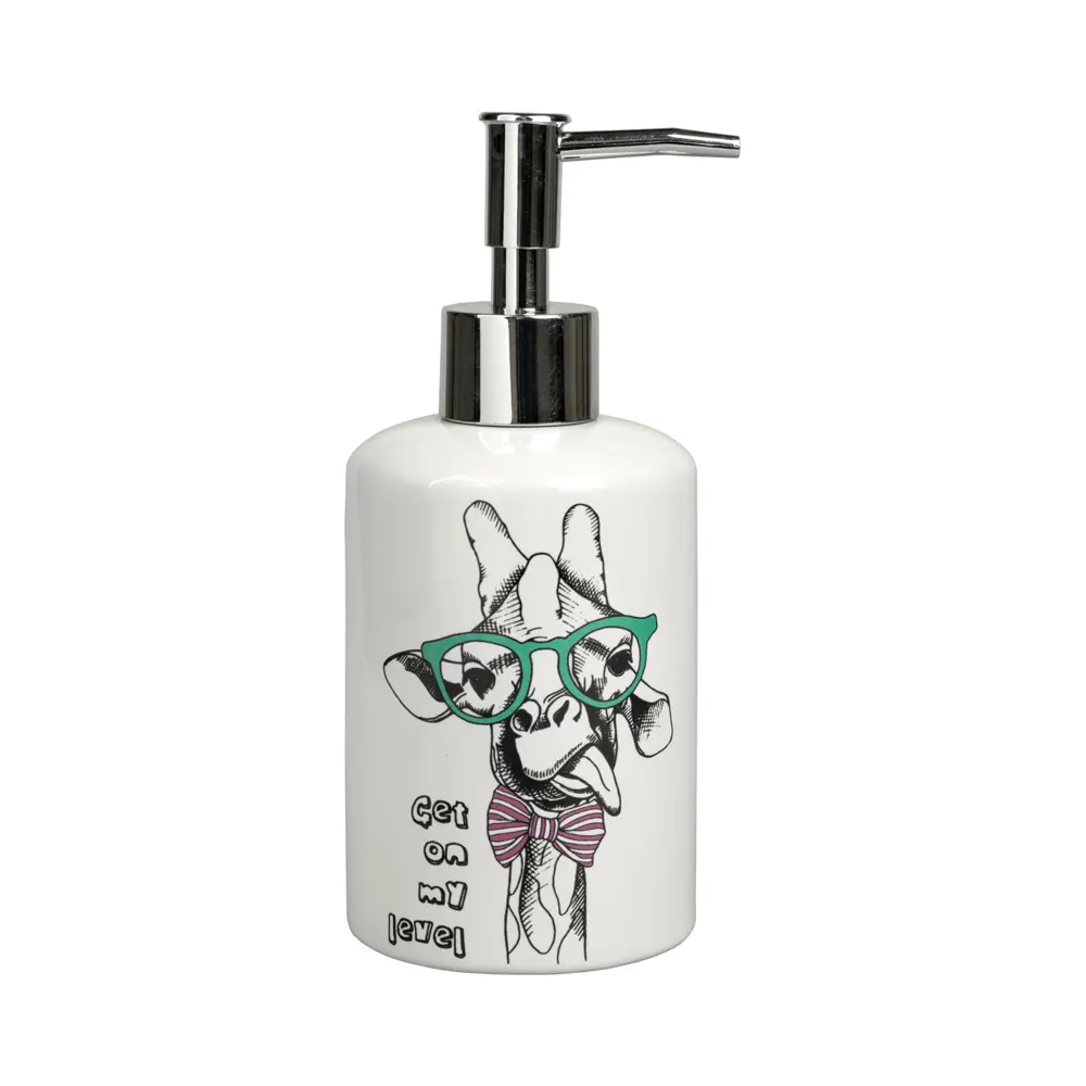 Дозатор для жидкого мыла Zenfort Happy Giraffe - керамический аксессуар для ванной 89379198 STLM-1377323