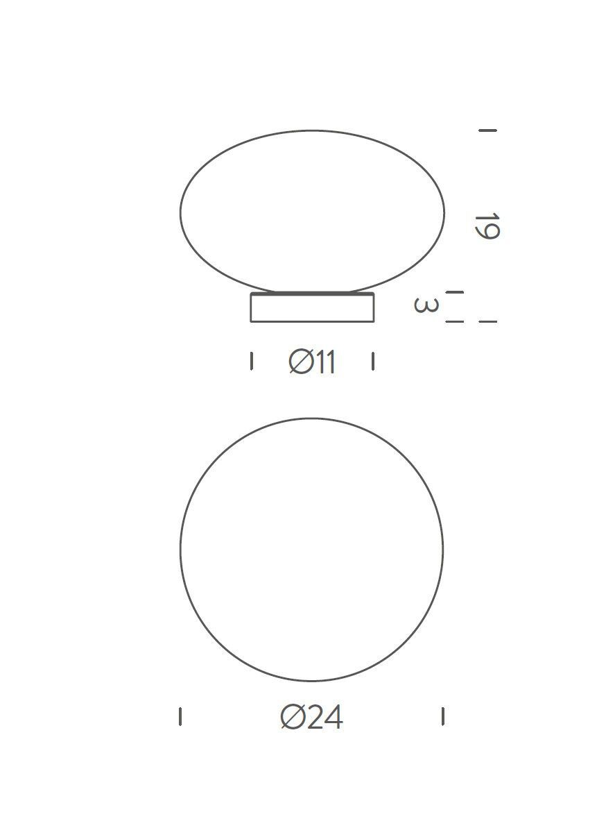 Настольная лампа с регулируемой яркостью из дутого стекла NEMO Maga ARCH-00071098 - Вид №3