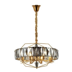 Подвесная люстра Stilfort Avenue 2090/05/08C STILFORT ДИЗАЙНЕРСКИЕ, AVENUE 00-3888483 Бронза;прозрачный