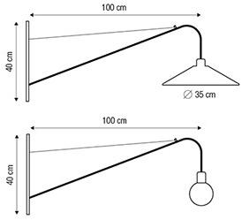 luxcambra Светодиодный настенный светильник из стали  Arco_2081  - Вид №3