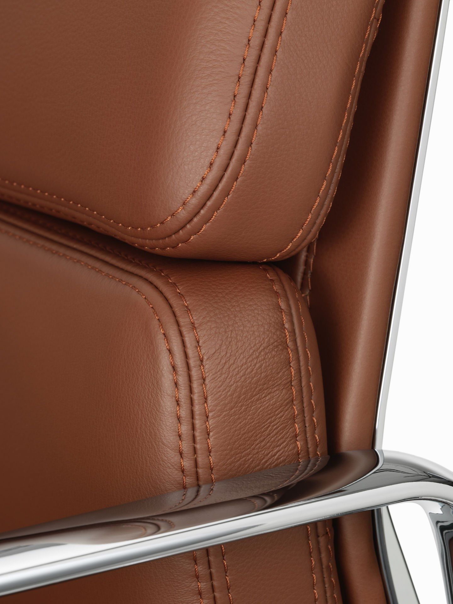 5 спиц подлокотник кожаный поворотный операционный офисный стул VITRA Eames Soft Pad Group ARCH-00124733 - Вид №15