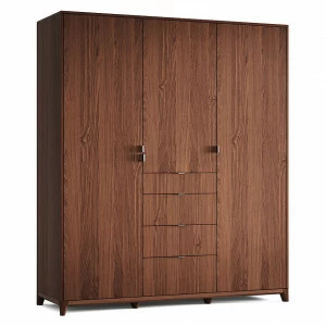 Шкаф трехстворчатый с ящиками дуб тобакко Case №2 THE IDEA  210384 Коричневый