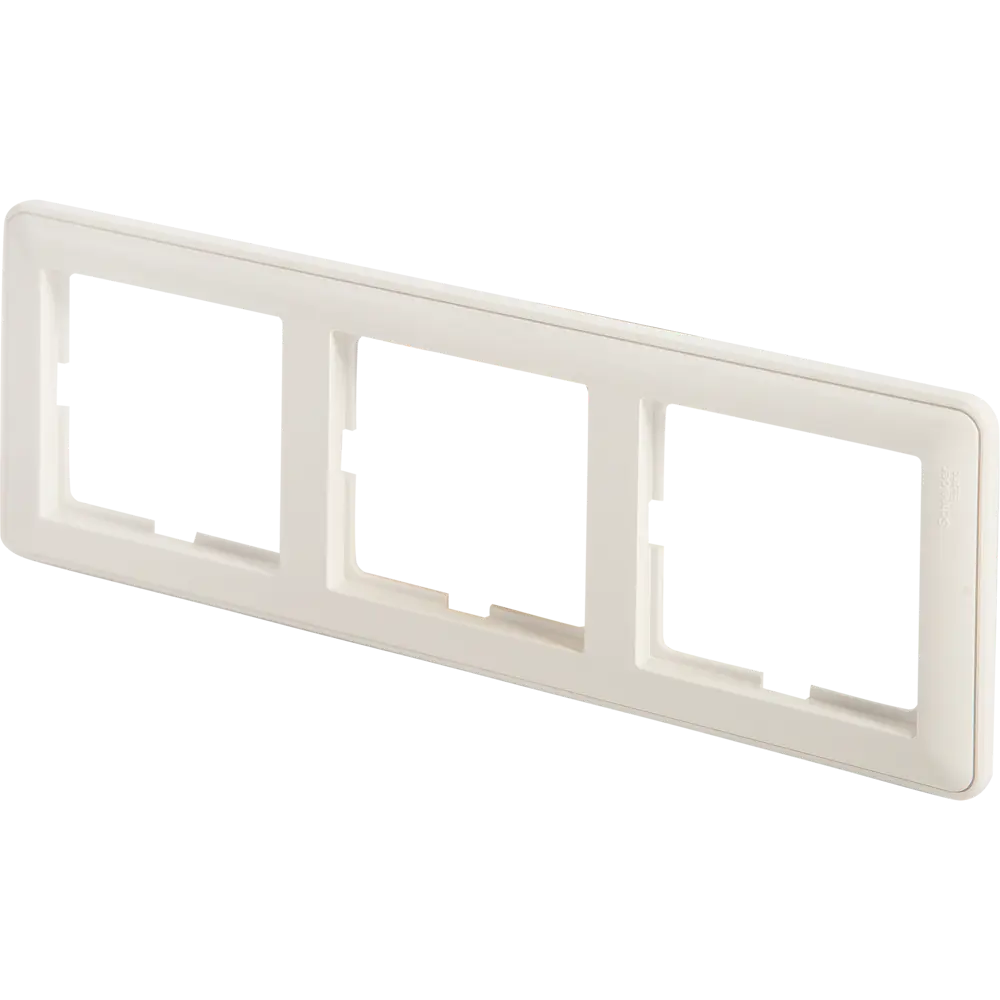 Рамка SYSTEME ELECTRIC W59 трехместная для розеток и выключателей 18799172 STLM-0012743 - Вид №1