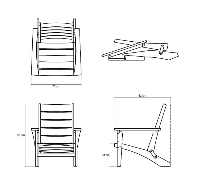 Стул из тикового дерева KARPENTER Idle Moose ARCH-00102909 - Вид №5