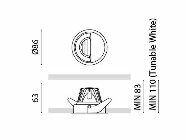 Алюминиевый круглый светодиодный светильник Arkoslight Buddy ARCH-00095991 - Вид №10