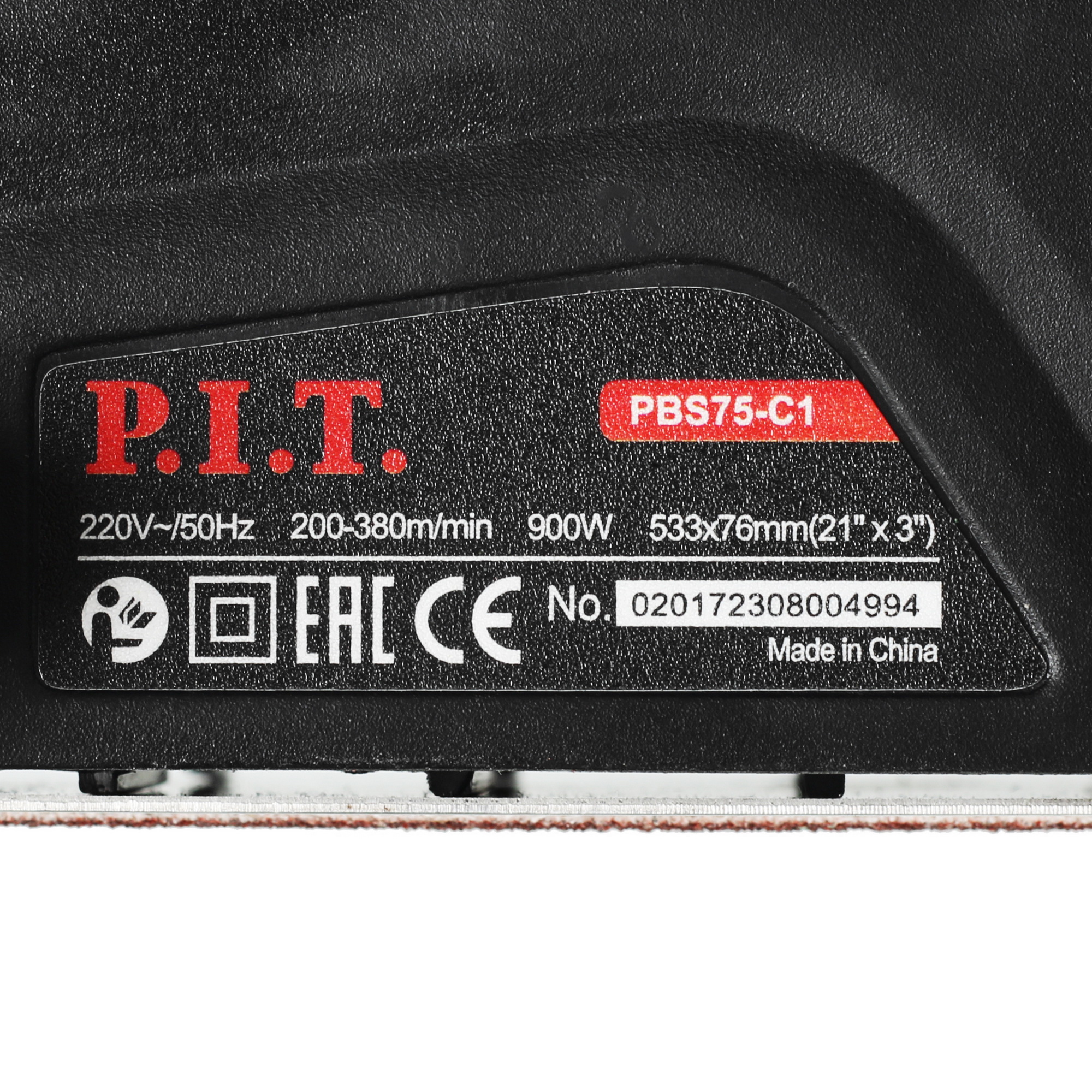 Ленточная шлифмашина PIT PBS75-C1 МАСТЕР 9040273 STDN-0090455 - Вид №6