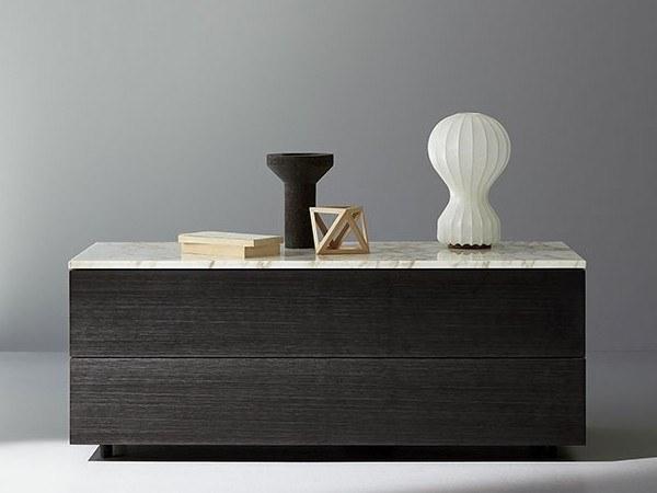 Porro Прикроватная тумбочка из лакированной древесины с ящиками Hub sun-id-1510879 - Вид №4