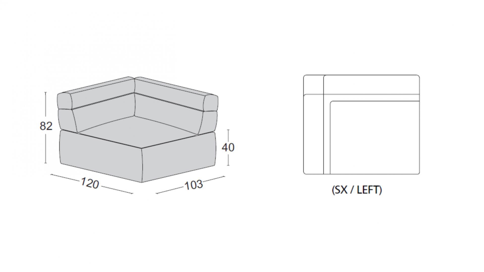 Секционный диван из ткани Casamilano COZY ARCH-00001036 - Вид №7