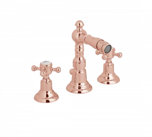 Gentry Home Центр смесителя для раковины до центра два отверстия под смеситель мм Antique Розовое золото GH101138