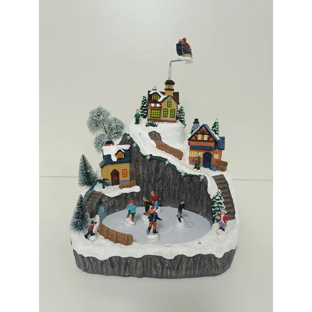 87547209 Композиция новогодняя светодиодная Каток в скалах 27x22x29 см STLM-0949518 Santreyd  - Вид №9
