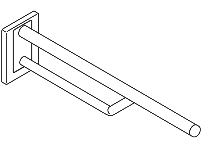 950.50.32099 Двойная ручка для крепления к стене HEWI Stützen  - Вид №3
