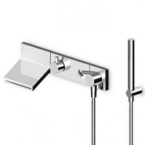 ZP8046 - R99695 Смеситель для ванны и душа, однорычажный, с переключателем на 3 направления и душевым комплектом. Zucchetti Pan